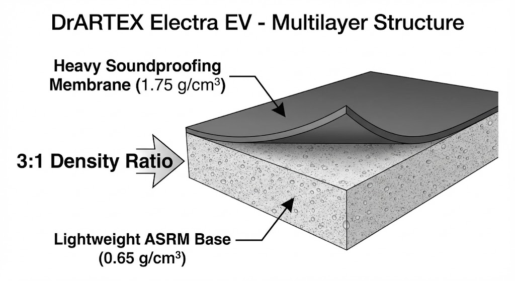 Cross-section of Electra EV multilayer sandwich structure