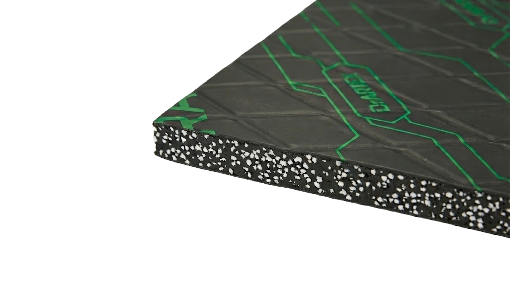 Close up of lightweight Aerospace Mastic with aero-granules